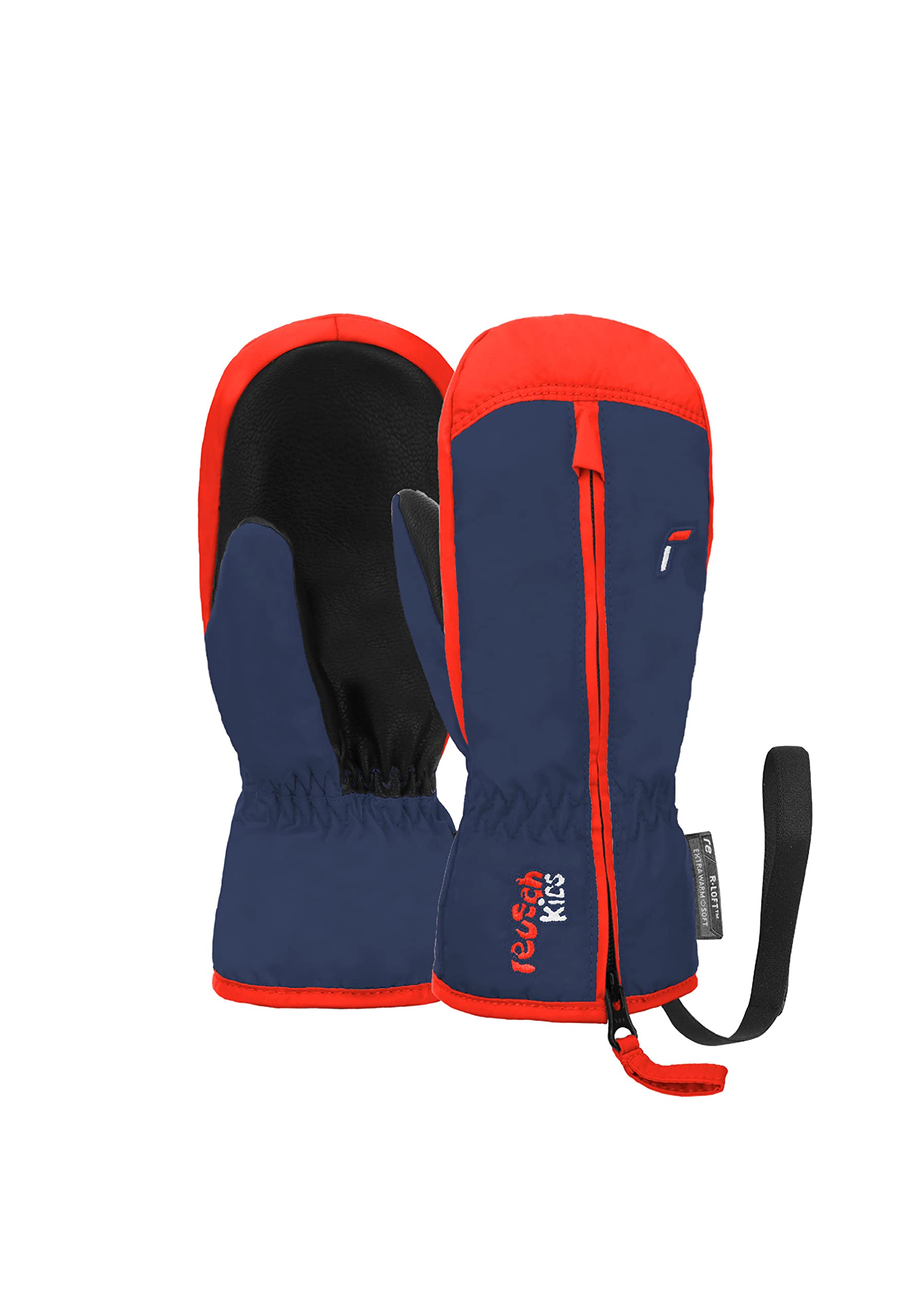 Reusch Ben Mitten extra warme und weiche Fausthandschuhe Winterhandschuhe Fäustlinge Kinder Babys Kleinkinder Mädchen und Jungen mit einem Reißverschluss