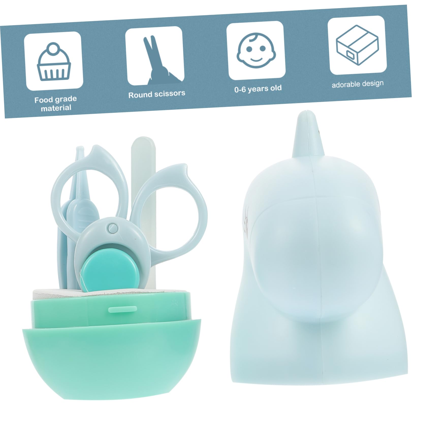 TOYANDONA 12pezzi Kit Manicure Neonatale Tagliaunghie Pinzette Per Unghie Con Custodia Sicuro e Ergonomico Strumento Per La Delle Unghie Dei Ragazzo Ragazza Realizzato Inossidabile