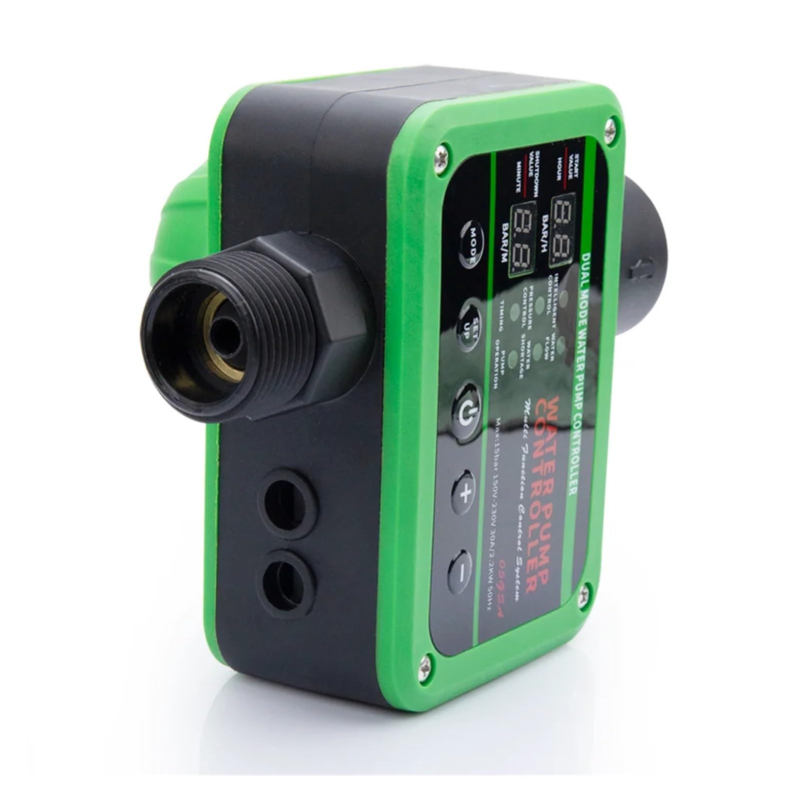 Ciśnieniomierz, Inteligentny regulator ciśnienia GS Pro do pompy wodnej 0-10 barów 2,2 kW, gwint G1 Łatwa obsługa Przełącznik pompy do rurociągu budowlanego