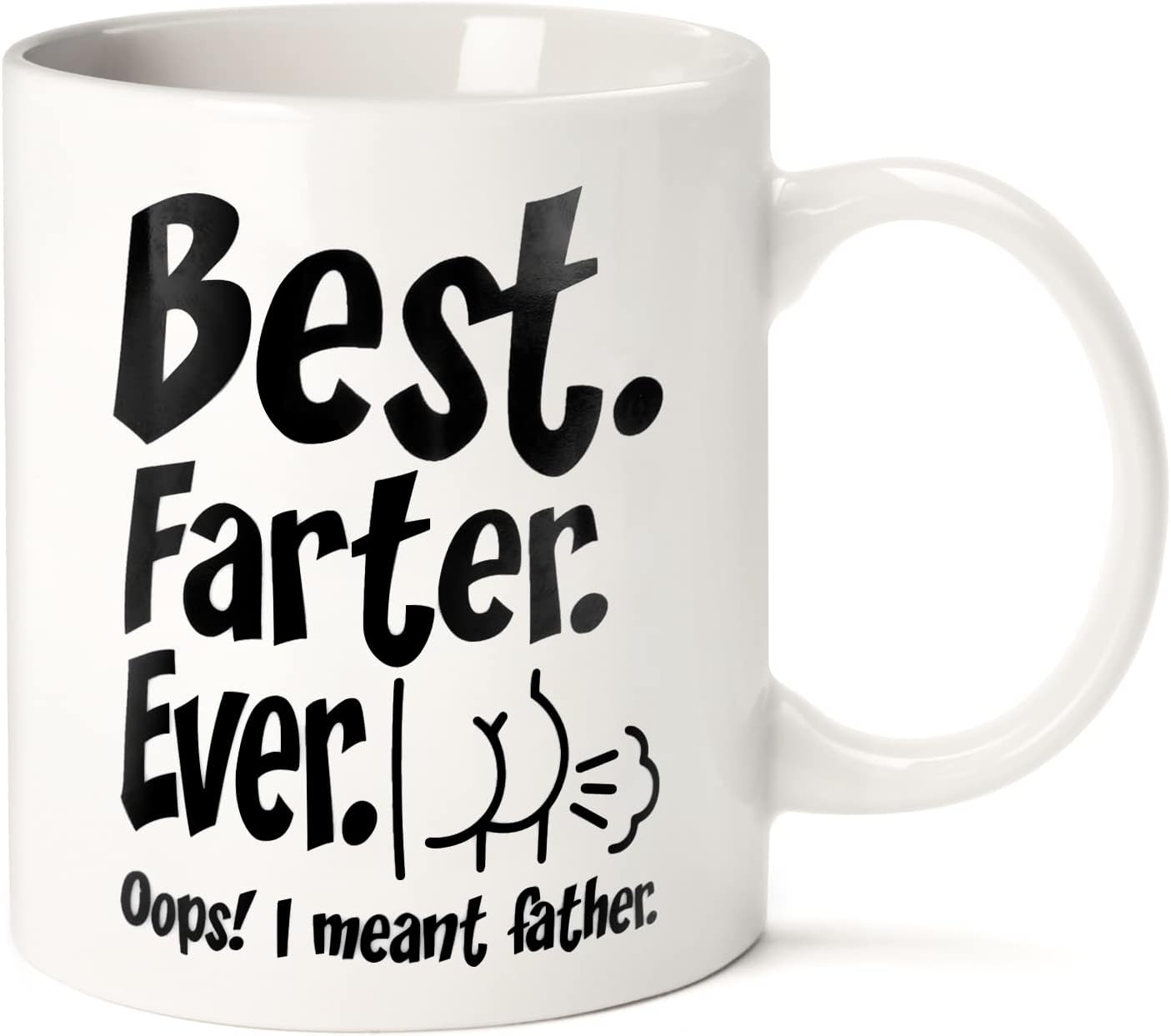 Fathers Day Funny Gifts for Husband Dad Him from Daughter Son Kids Wife - 11 OZ Ceramic Coffee Mug - Stocking Stuffers for Christmas Xmas,Birthday, Anniversary Gag Presents Ideas for PaPa Step Dad