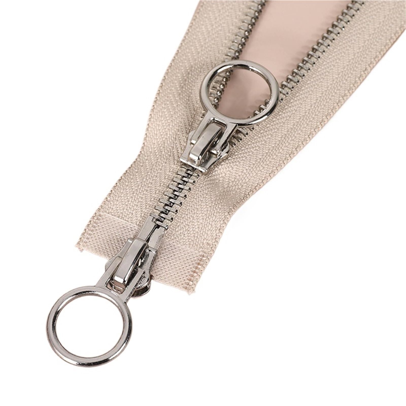 Zippers Sewing, 2-Way Separating Zipper #5 Multicolor 60-150cm(Beige-70cm)