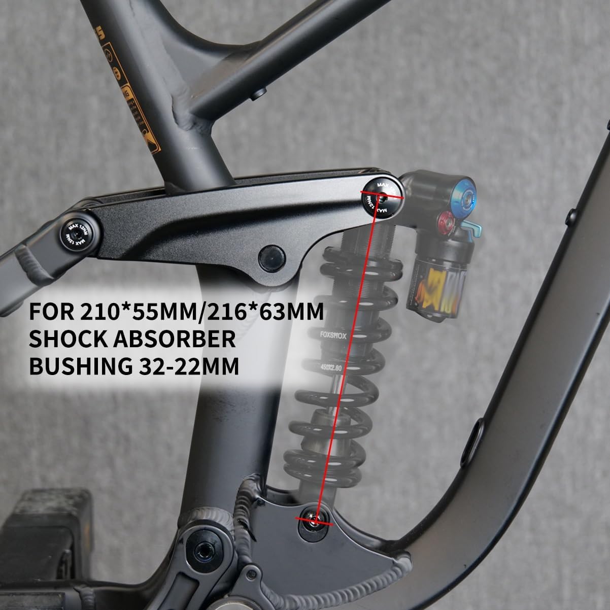 Full Suspension Mountain Bike Frame with Shock Absorber 27.5er 29er Aluminium Alloy Disc Brake Bike Frame 15.5"/17"/18" DH/AM Softtail Frame 12x148mm Thru Axle Boost Frame(Black,27.5x18'')