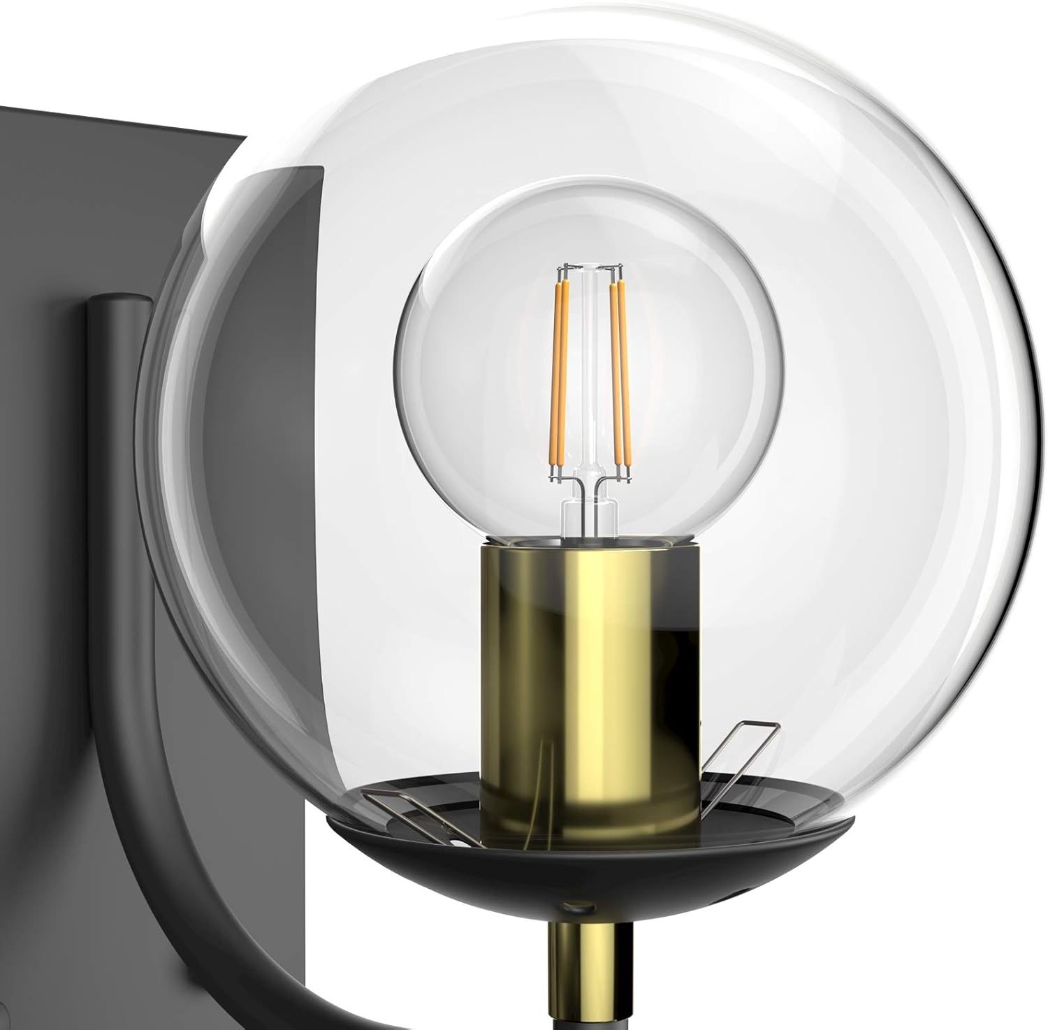 Get Discount Offer Aipsun Black Wall Sconces Mid Century Modern Bathroom Wall Sconces Lighting Industrial Wall Lighting Fixtures with Globe Glass (Exclude Bulb) Buy 1 get 1 Aipsun Black Wall Sconces Mid Century Modern Bathroom Wall Sconces Lighting Industrial Wall Lighting Fixtures with Globe Glass (Exclude Bulb)