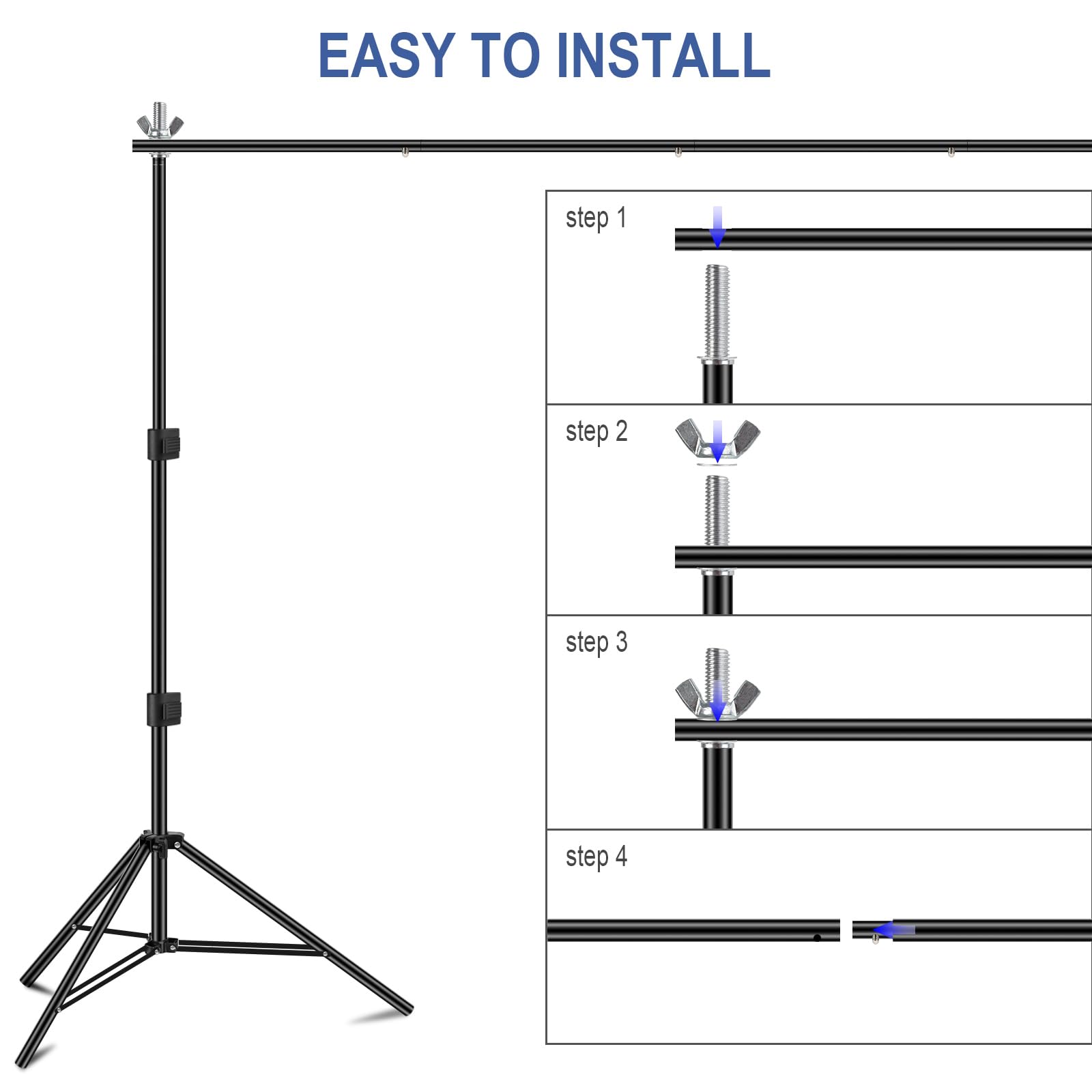 Amazon | NEWKS 10フィート/3m x 8.5フィート/2.6m(WxH) 調節可能な