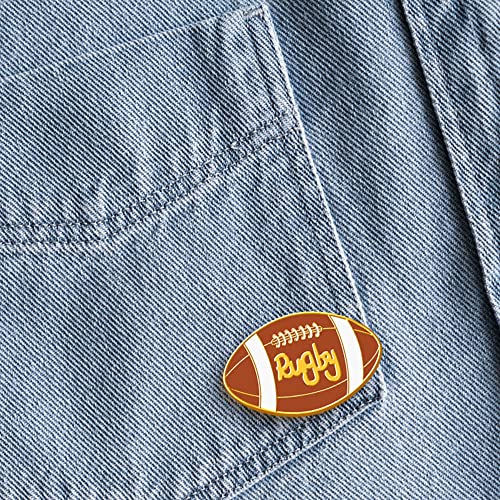 Image of Baseball Football Enamel Pin Sports Brooch for Christmas Gift Birthday Presents