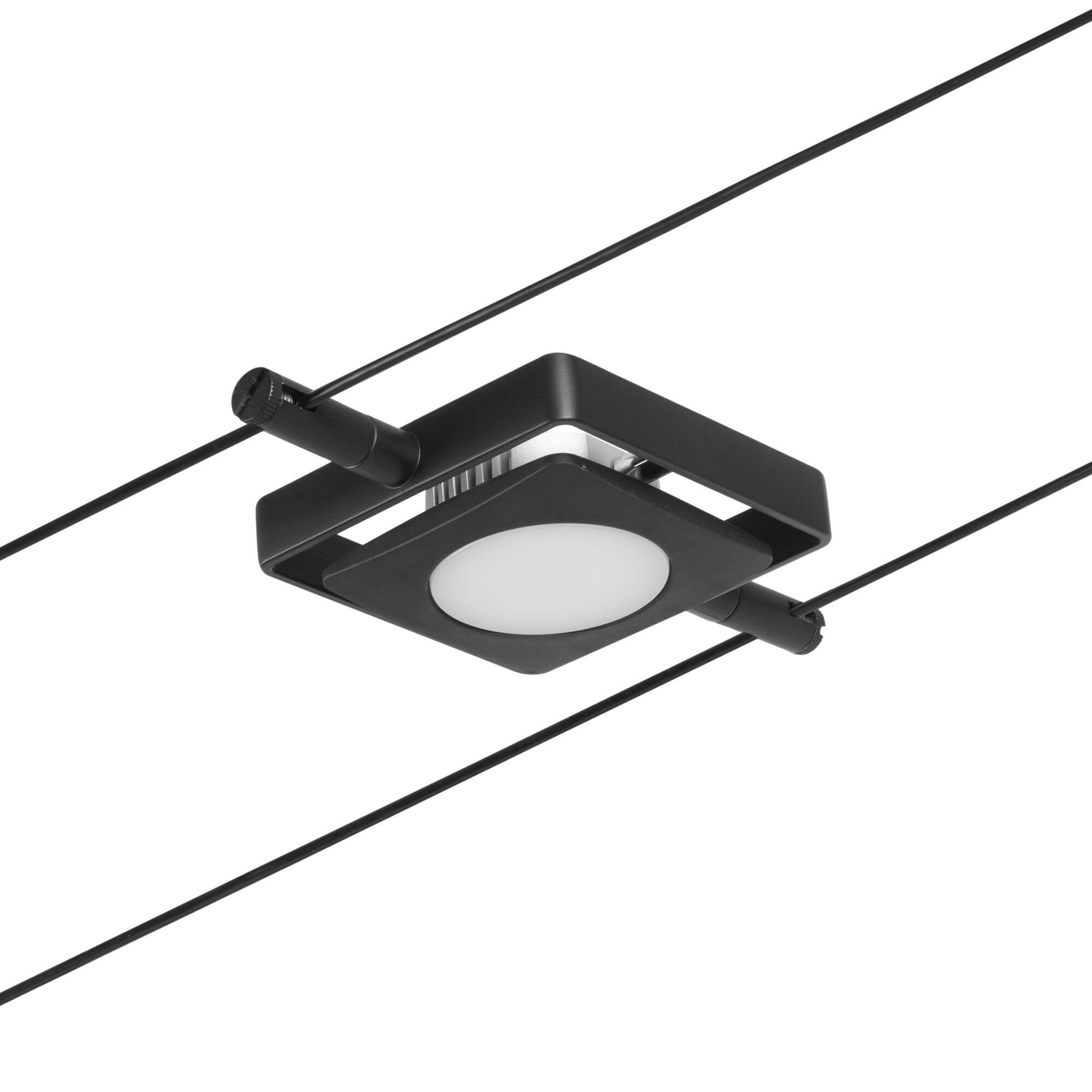 Paulmann 94424 Juego de cables CorDuo LED MacLED DC incl. 5x4,5 vatios extensible Negro mate, cromado Cable metálico 3000 K
