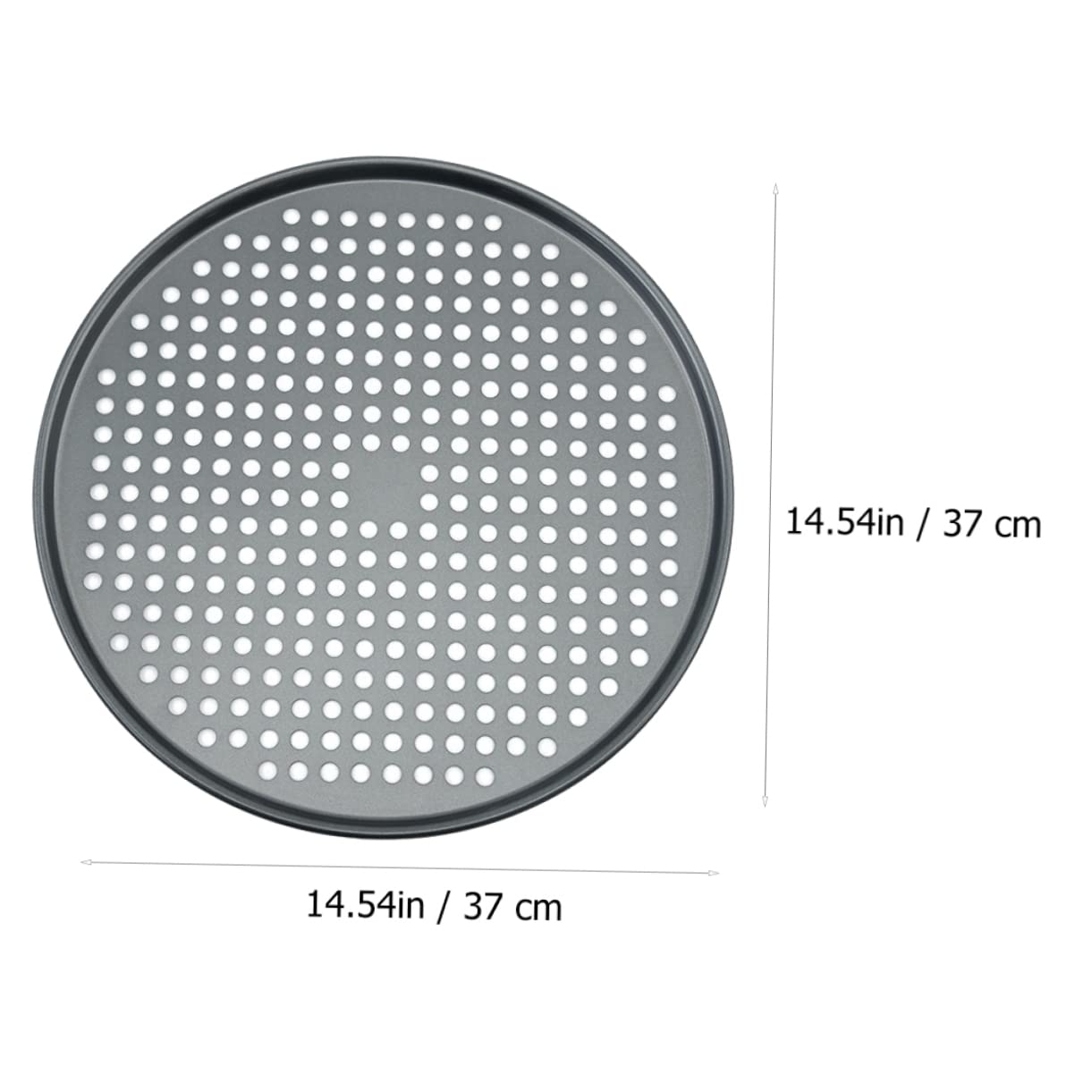 Cabilock 1Pc Round Non Stick Baking Tray Perforated Pizza Pan for Even Heating Easy Release and Quick Cleanup for Home Bakery and Food Shops