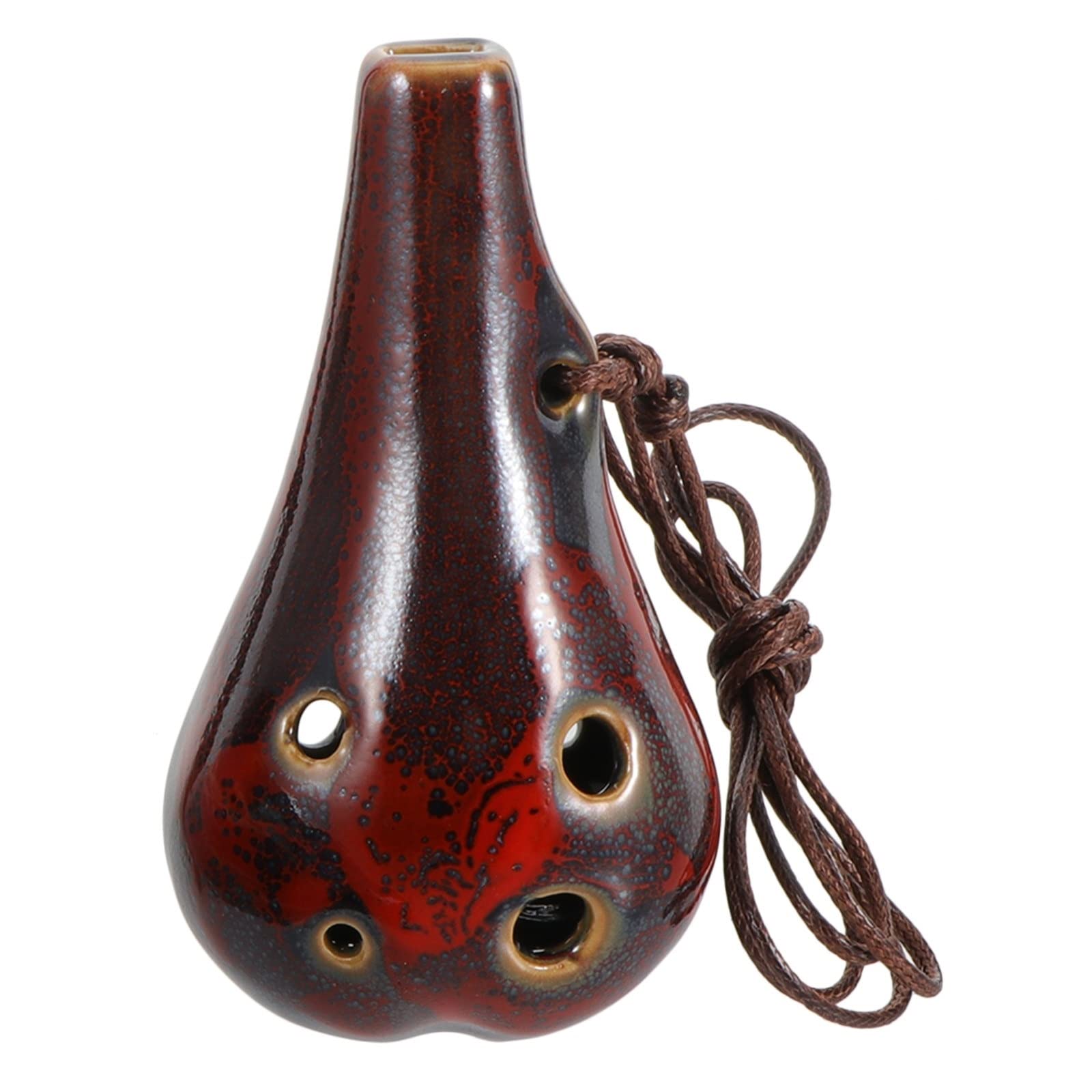 Strumento musicale Ocarina 6 fori C Alto Dolomite Ocarina con cordino Ocarina per principianti Regalo a fiato Strumento ocarina di compleanno