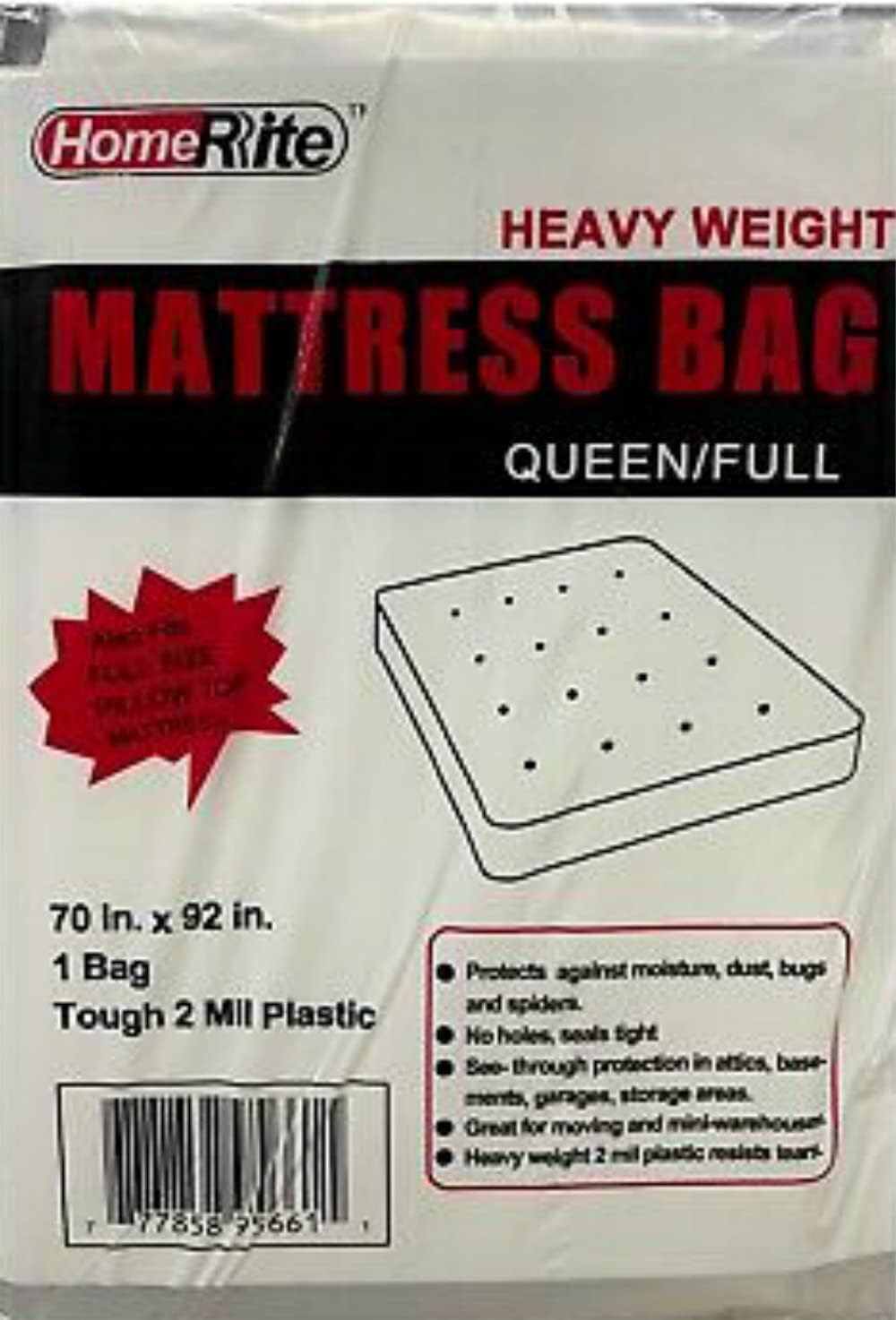 Mattress Bags for Moving & Long Term Storage Queen/Full Size Heavy Weight 70