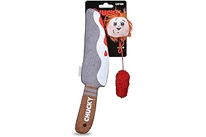 Chucky Halloween Knife Cat Toy: Your Cat's Spine-Tingling Playmate