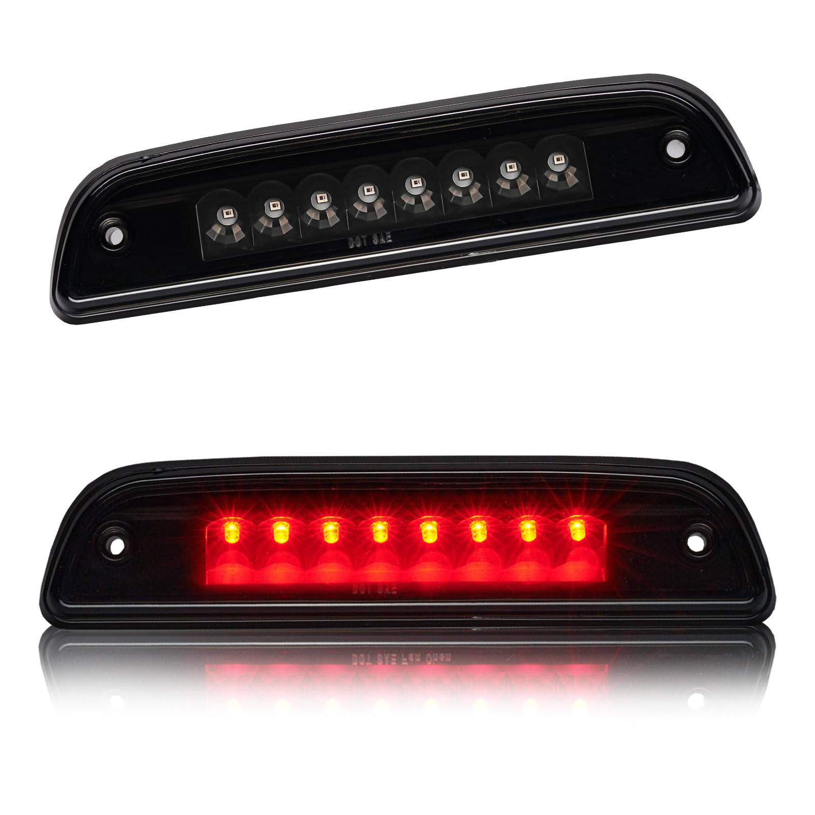 Third 3rd Brake Light LED for 1995-2015 Toyota Tacoma, High Mount Rear Brake Lights Assembly for 95-15 Tacoma, Waterproof Center Cab Lamp Stop Light