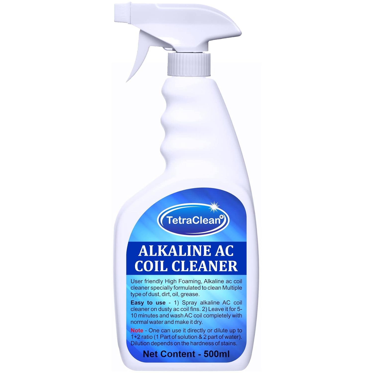 Tetraclean Alkaline Based AC Coil CleanerHigh Foaming Coil Cleaner