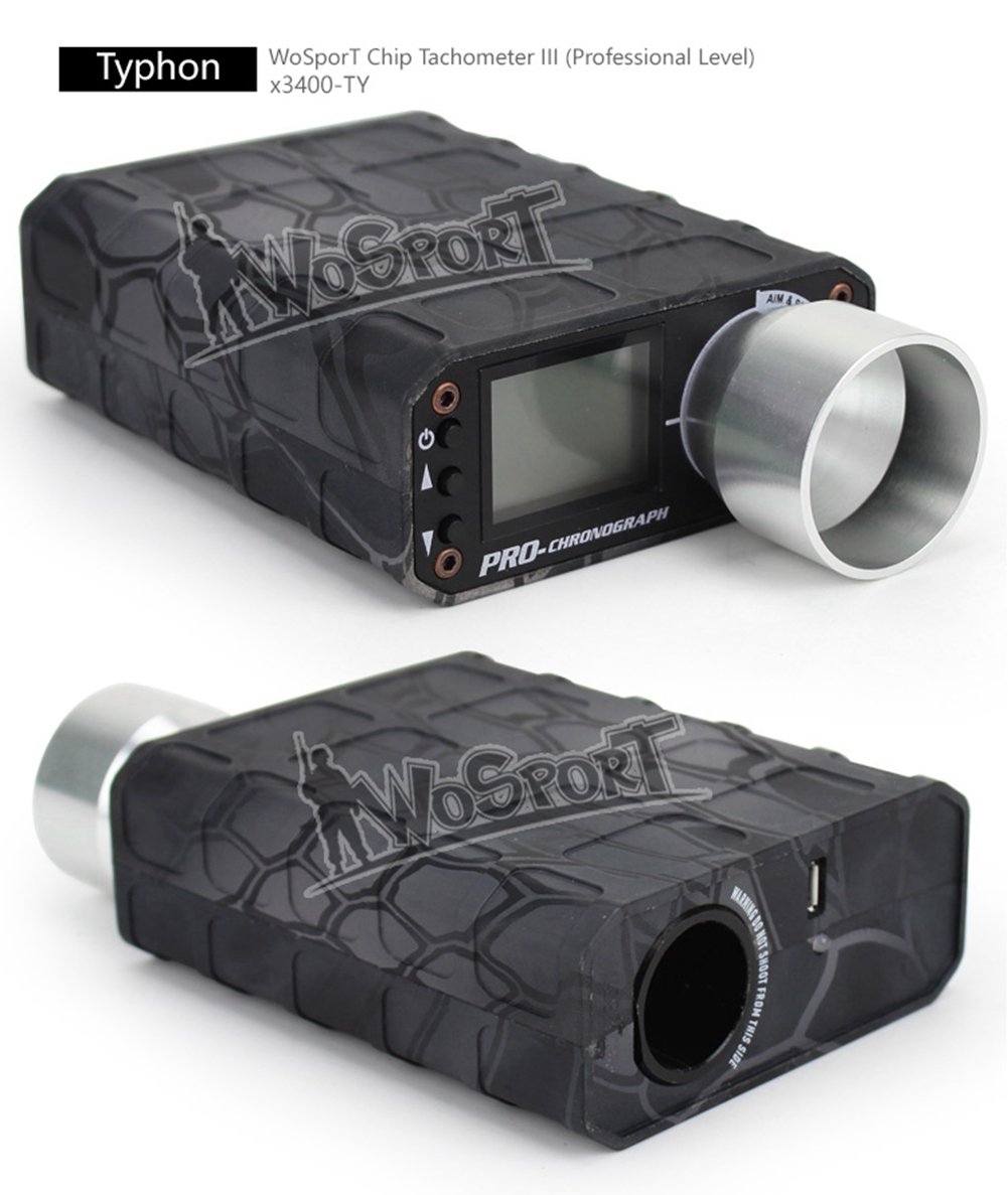 Taktyczny X3400 Airsoft tester prędkości strzelania do piłki BB/paintballu