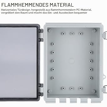 Junction Box Waterproof Surface-Mounted IP67 with Lock Outdoor Junction Box Waterproof Junction Box Junction Box Outdoor Control Box Electrical Cabinet Terminal Box