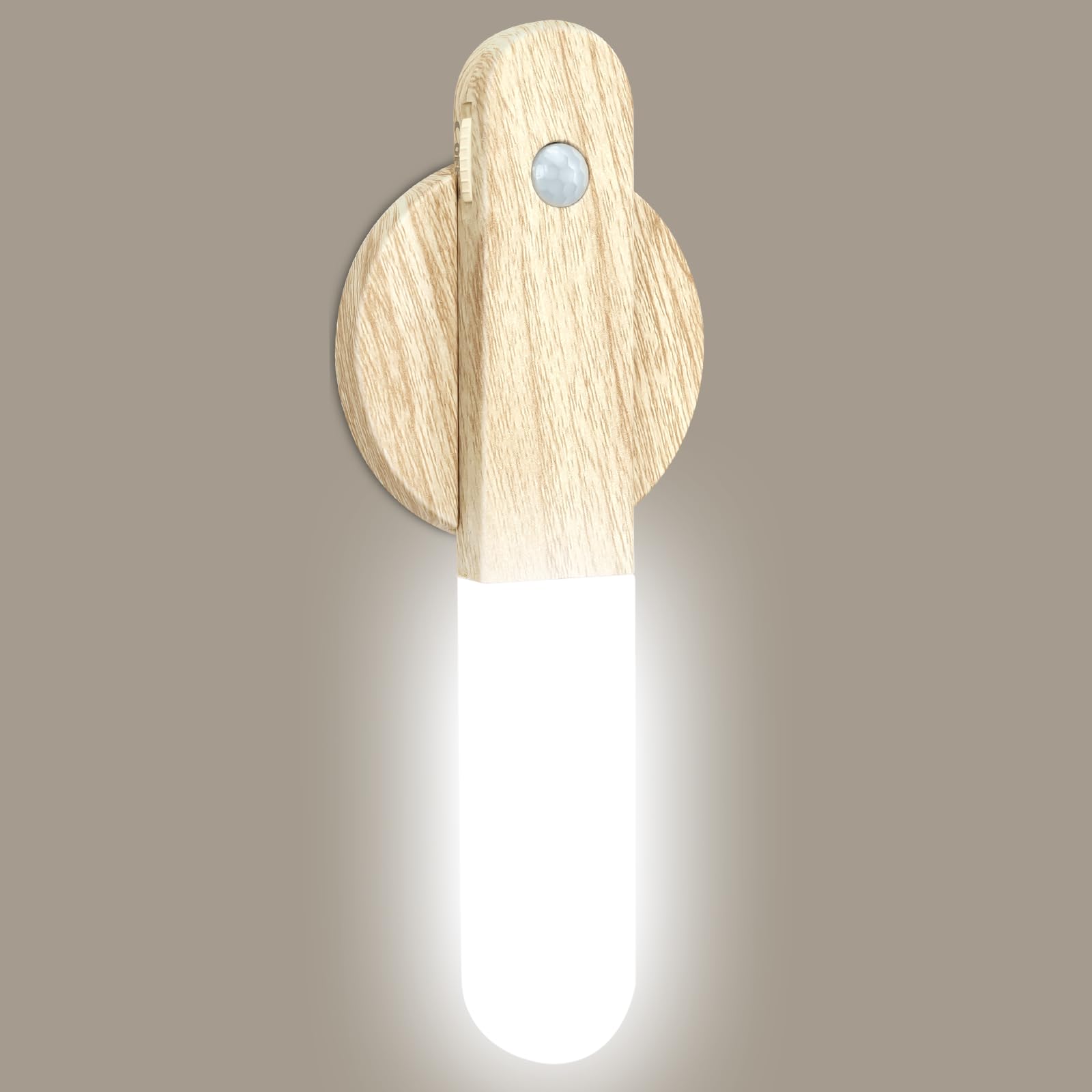 Toowell Wandlampe mit Bewegungsmelder Innen Wandleuchte Ohne Stromanschluss Akku Wandleuchte mit Bewegungsmelder Magnetische Wandlampe