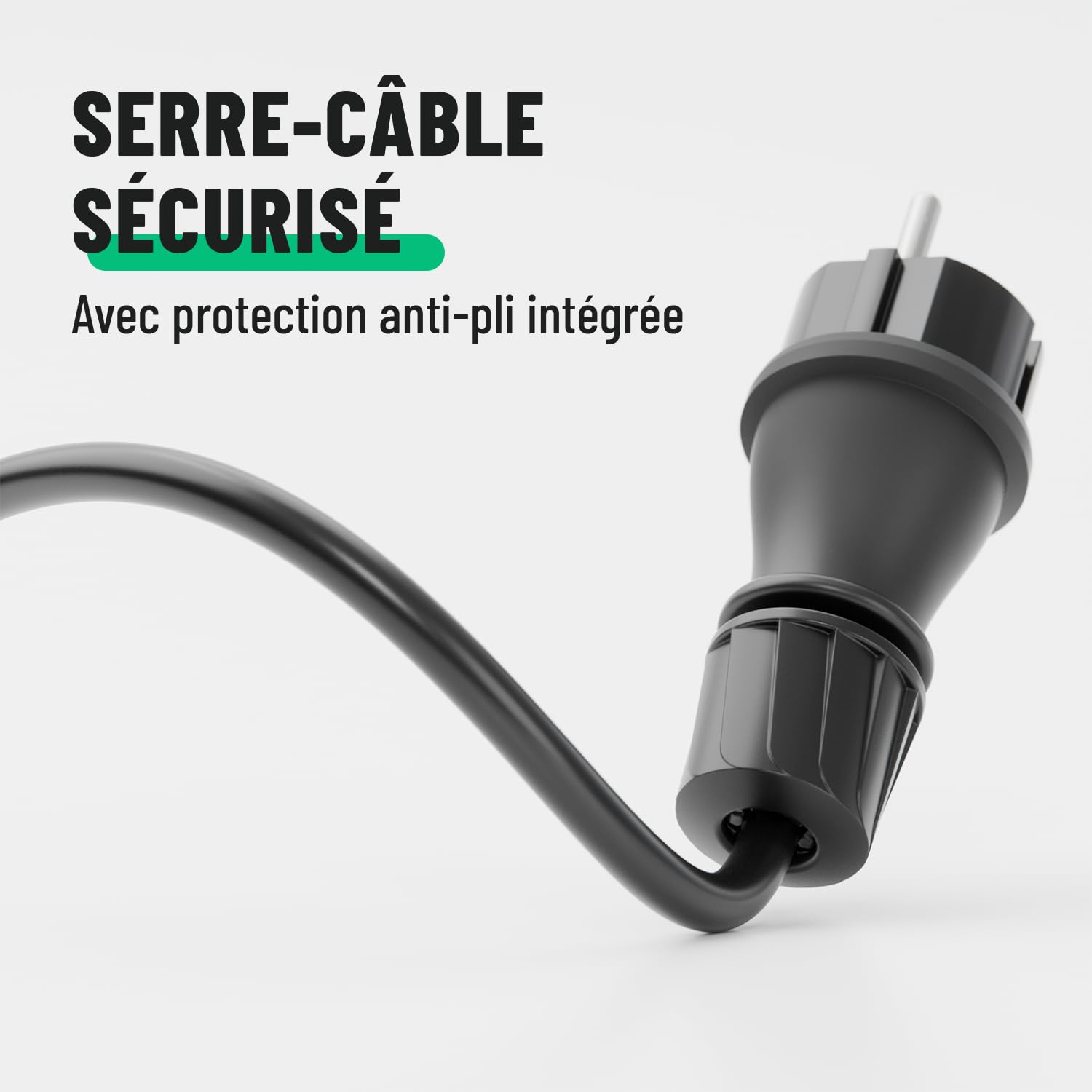 Lot de 1 prise mâle + 1 prise femelle Schuko étanche IP54 230V 16A 3,7kW