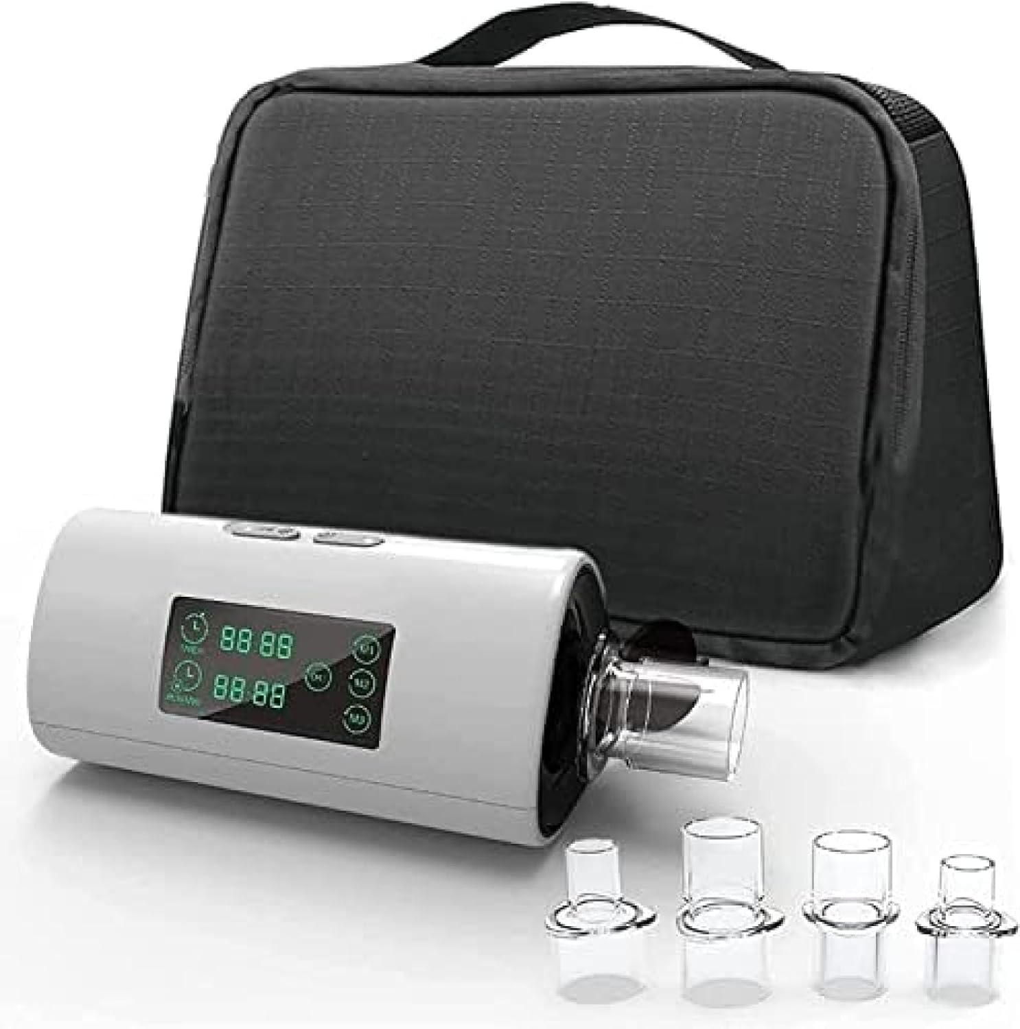 Poggapp Black Cpap Cleaning Machine, Portable Cpap Cleaner And Sanitizer With Led Display Cpap Sanitizer Disinfection Tool For Cpap Machine, Air Tube, Mask