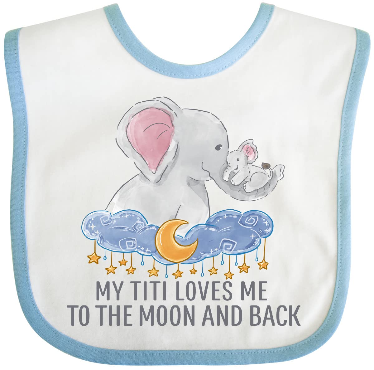 inktastic My Titi Love Me To the Moon and Back Baby Bib
