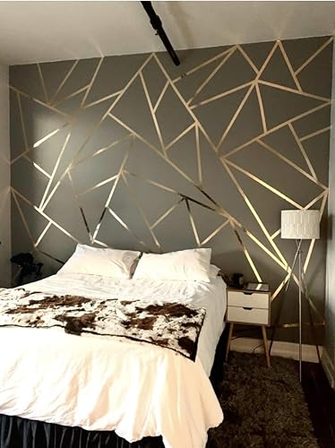 Miniatura 9 de WOD MPFT2 Cinta de película de poliéster metalizada Mylar dorada con adhesivo acrílico, 3.8 cm x 65.8 m. Cinta dorada vibrante de espejo, cinta