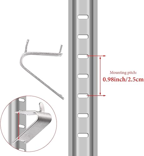 Miniatura 6 de Hotop 32 piezas 920158 Clips para estante de refrigerador congelador Soporte de estante de repuesto comercial Clips hebillas para piezas