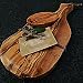 What the Art!® Olive Wood «Serrano» Gr. M | Olivenholz Schneidebrett inkl. Dip-Schälchen + Geschenk | ca. 30 x 15 x 2 cm | Käsebrett - Servierbrett - Brotzeitbrett - Vesperbrett