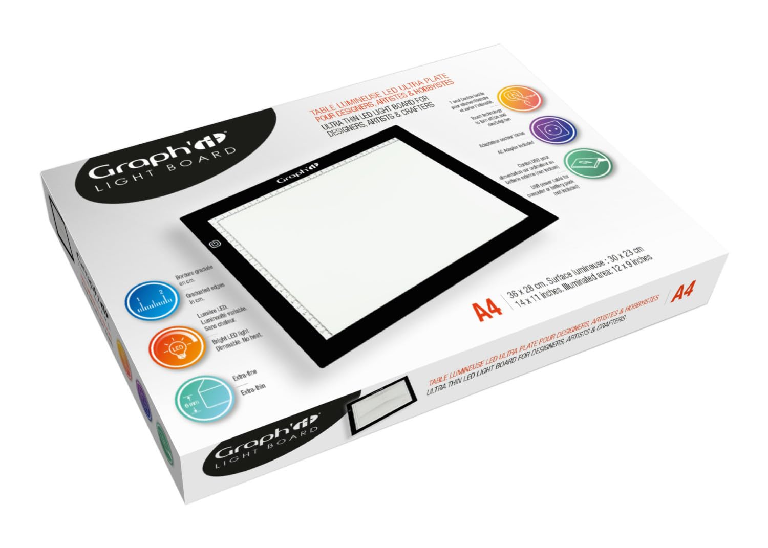 GRAPH'IT Lightboard GI00220 Leuchttisch, sehr flach