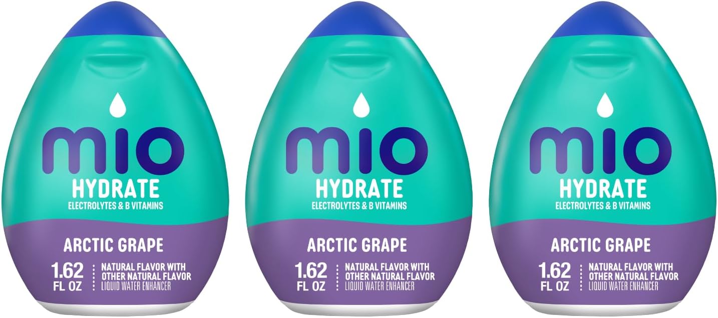 Mio Sport Liquid Water Enhancer, Arctic Grape, 1.62 Fluid Ounce (Pack of 3)