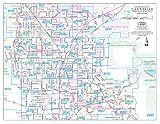 Metropolitan Las Vegas Major Streets and Freeways with ZIP Codes Paper/Non-Laminated - 50 Count