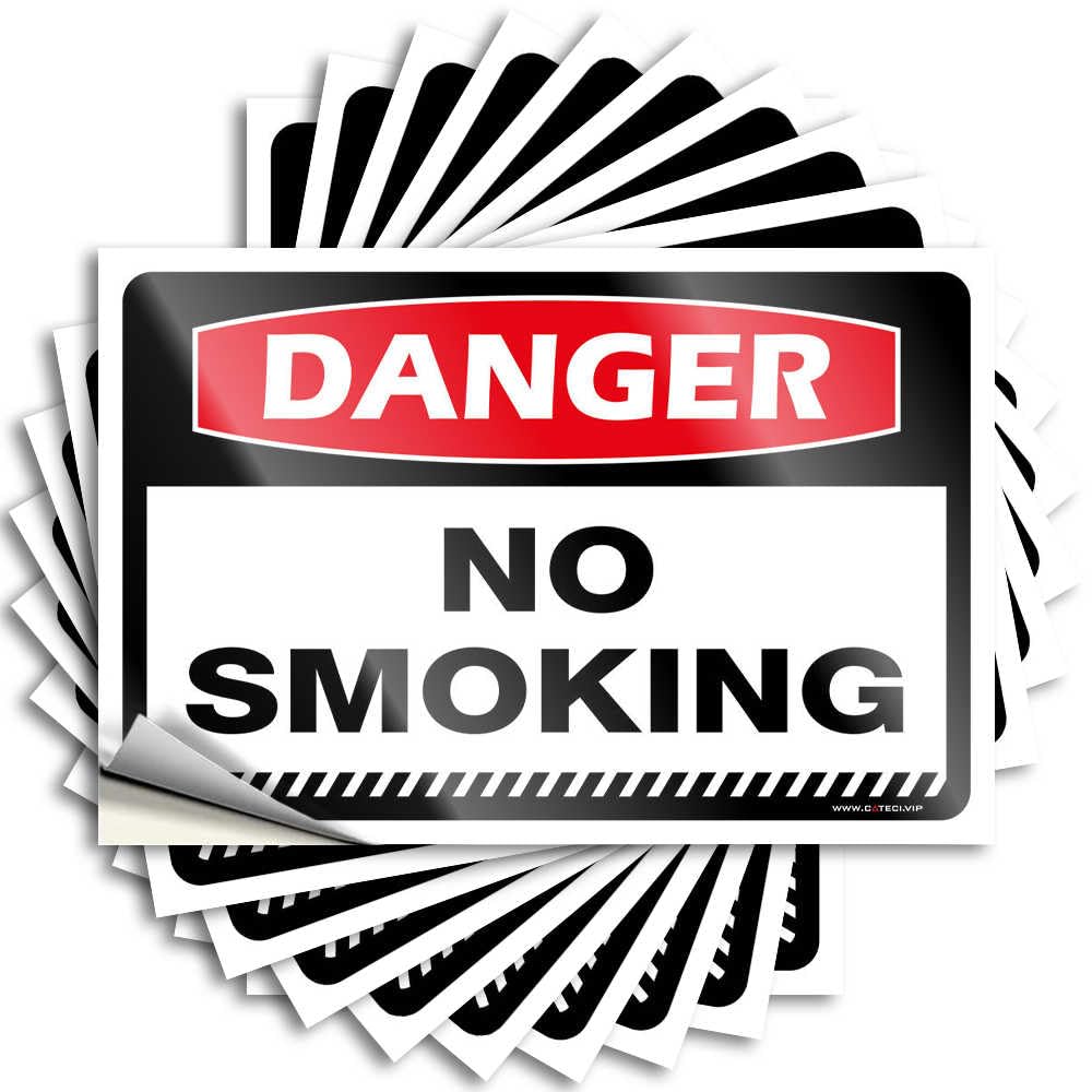 Saying Good Back Porch Decor Case Danger No Smoking - No Residue Decals for Double(12X18CM)