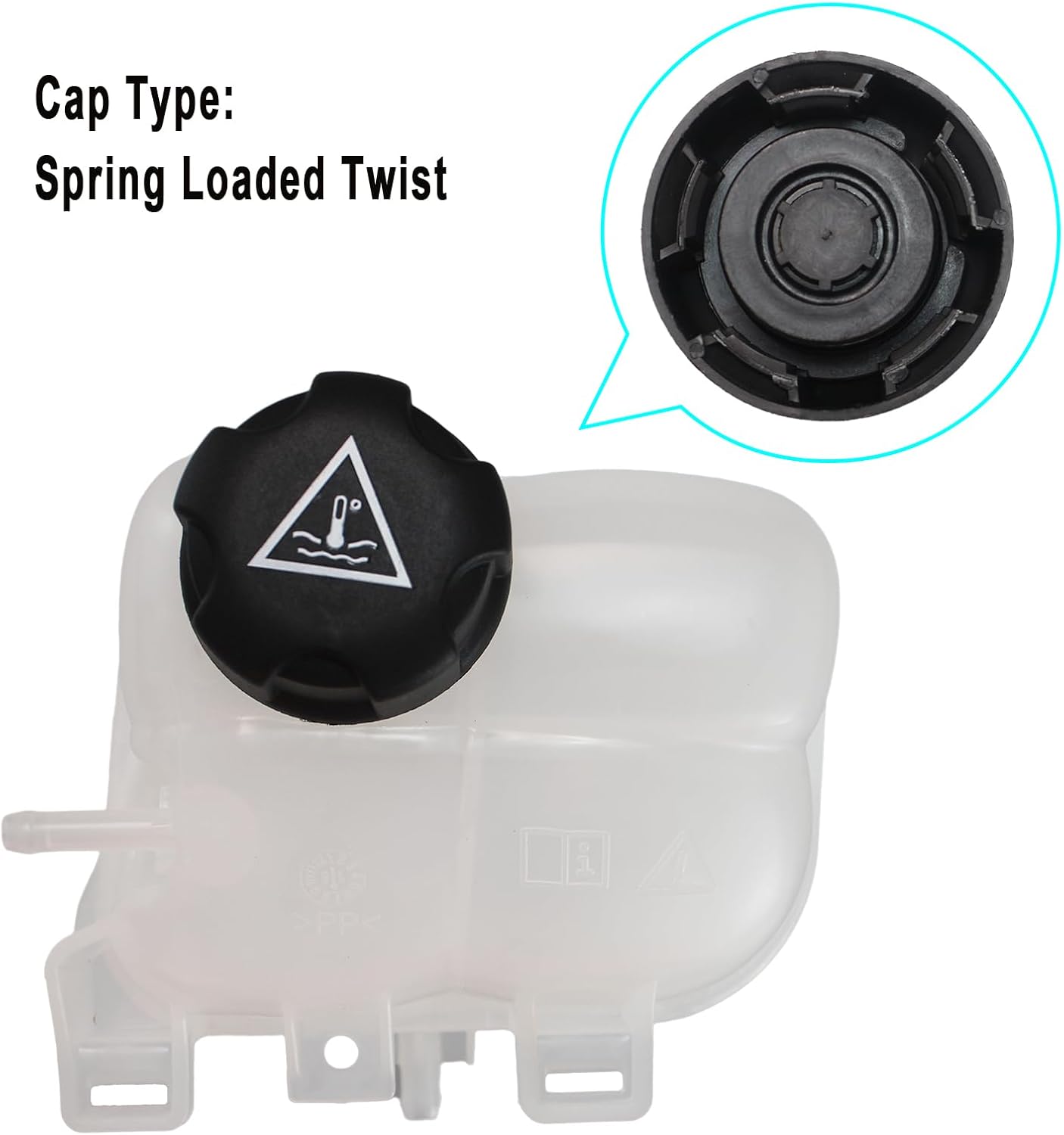 17137823626 Engine Coolant Reservoir Tank with Cap Compatible with 2014 - 2019 BMW 118i 318i i3 i3s i8, 2007 - 2016 Mini Cooper Cooper Countryman Cooper Paceman Replaces# 603-332, 17137539267