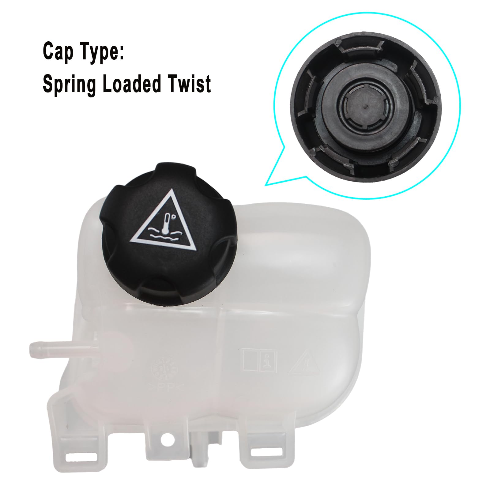 Coolant Overflow Tank With Cap For BMW 118i 318i I3 Mini Cooper Countryman – Direct Fit 17132754264