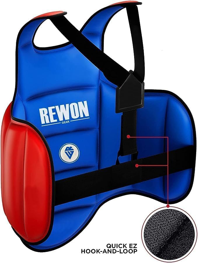 Plastron de Boxe, Corps Garde de la Poitrine Protecteur Parfait pour Sports de Combat Kickboxing, MMA Muay Thai Taekwondo,Plastron Boxe Unisex