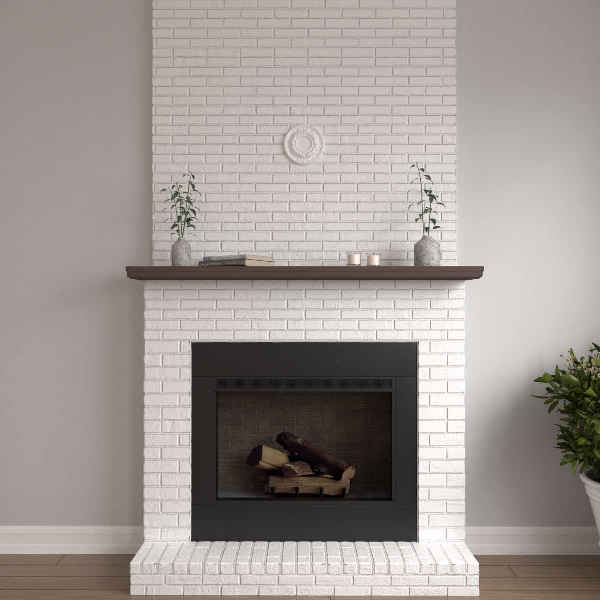 7 1/2"OD x 1 1/8"P Odessa Ceiling Medallion (Fits Canopies up to 2 1/2")