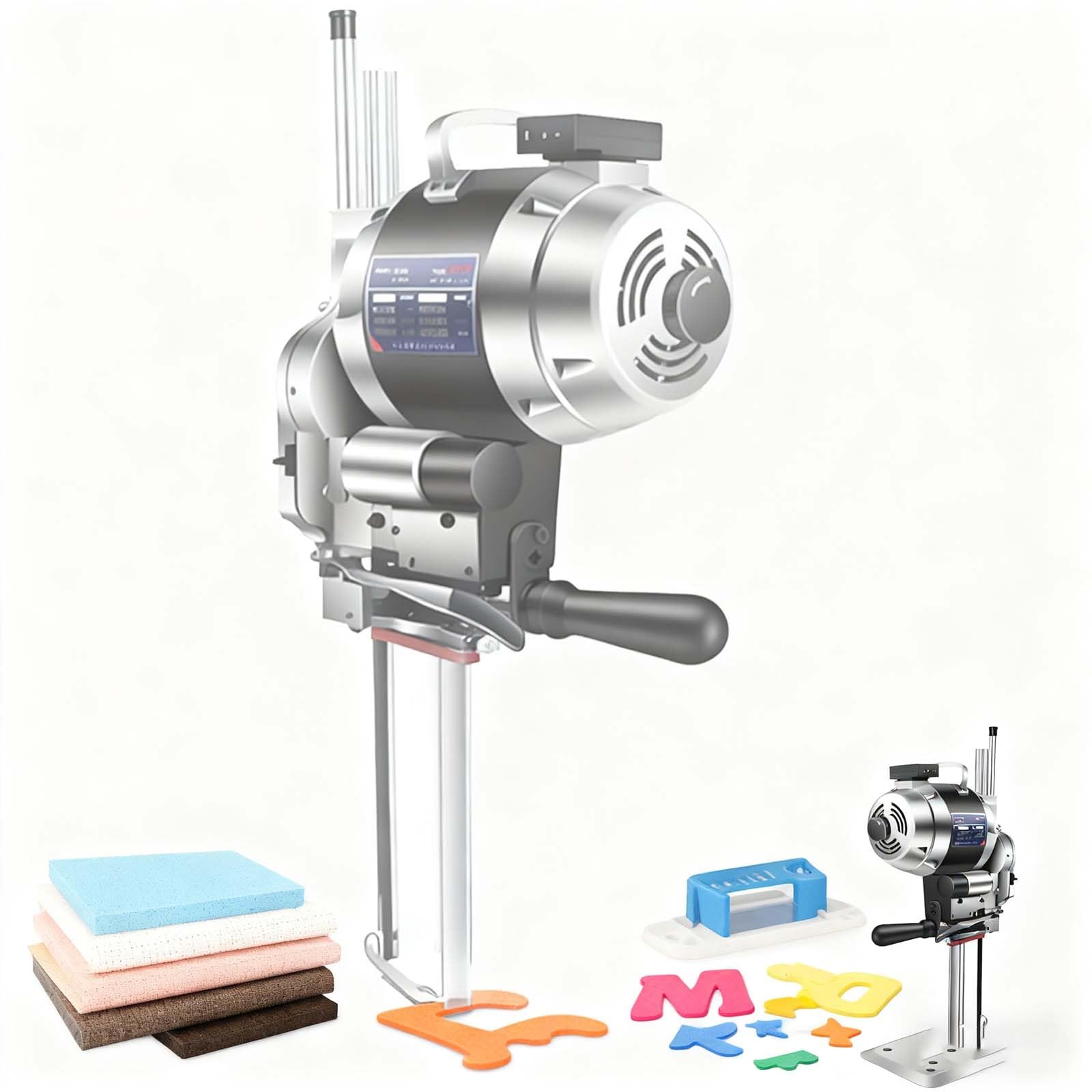 Coupeuse de tissu verticale à lame droite avec système d'affûtage automatique intégré 8in