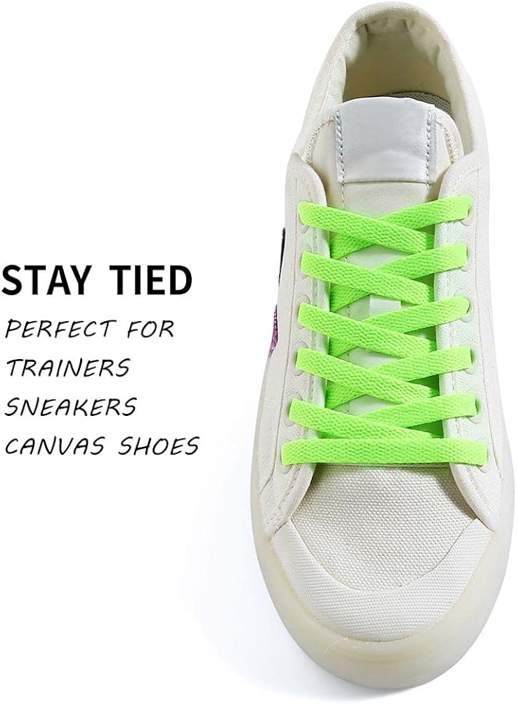 VSUDO Flat Shoe Laces for Sneakers, Shoelaces for Sneakers, Athletic Shoelaces : Clothing, Shoes & Jewelry