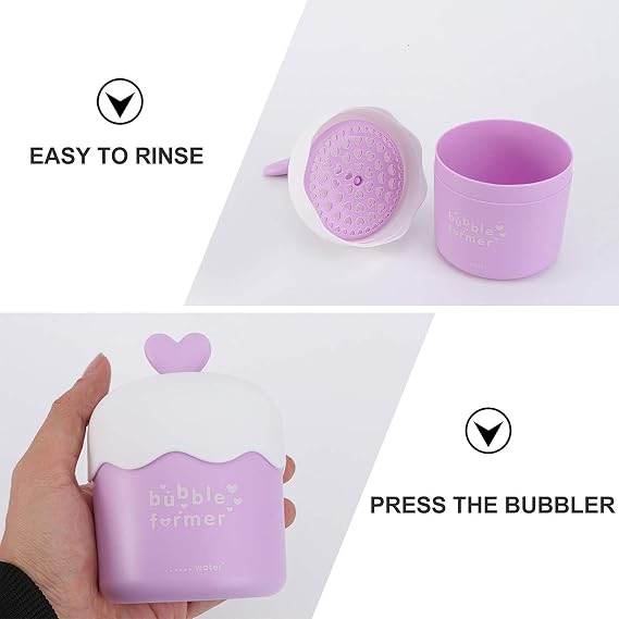 Foam maker Bubble Former Facial Wash Face Cleansing Tool (Blue)