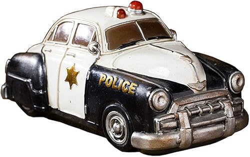 Colias Wing Decoración para el hogar Retro Policía Coche Moneda Banco Ahorro de Dinero Alcancía
