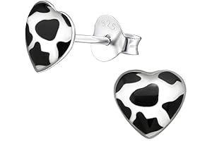 Cow Print Heart Earrings: The Enchanting Accessory for Girls With a Bovine Spirit