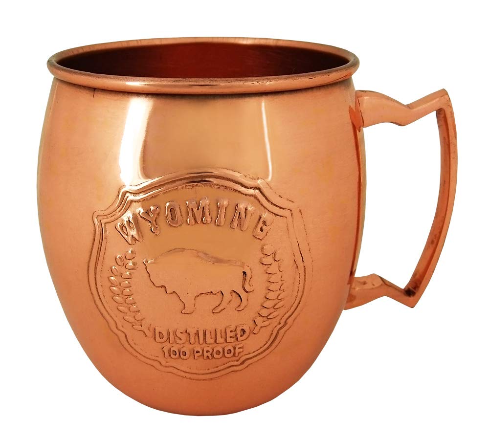 Americaware Wyoming Embossed Copper Moscow Mule Mug