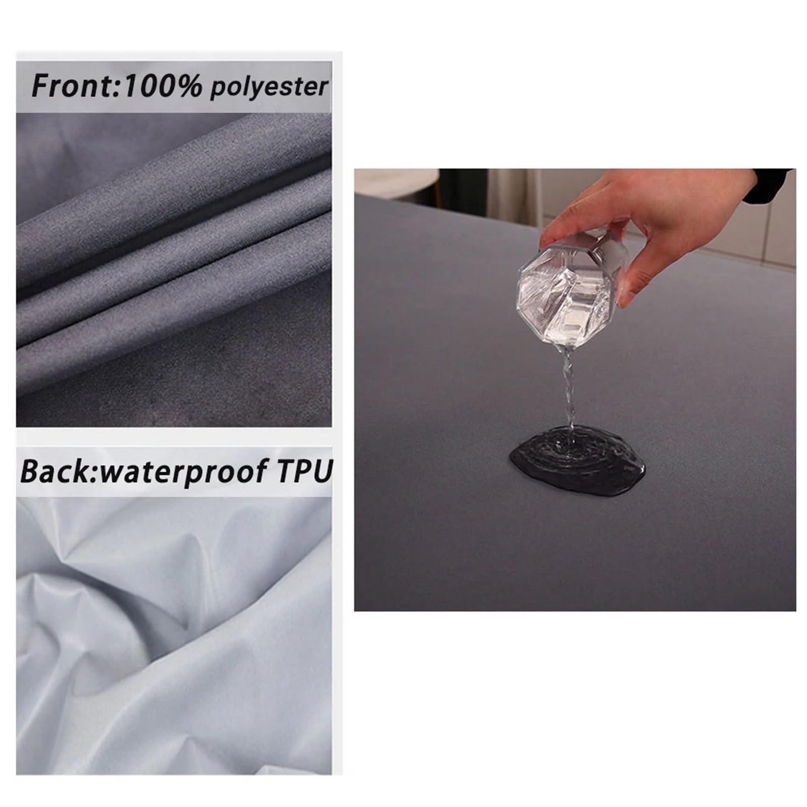 Funda Colchon Impermeable Sábana bajera o funda de almohada antitirones, impermeable, tamaño ajustable, banda elástica, juego de cama, Funda de colchón individual, doble, King(Blue Waterproof,Full 54x