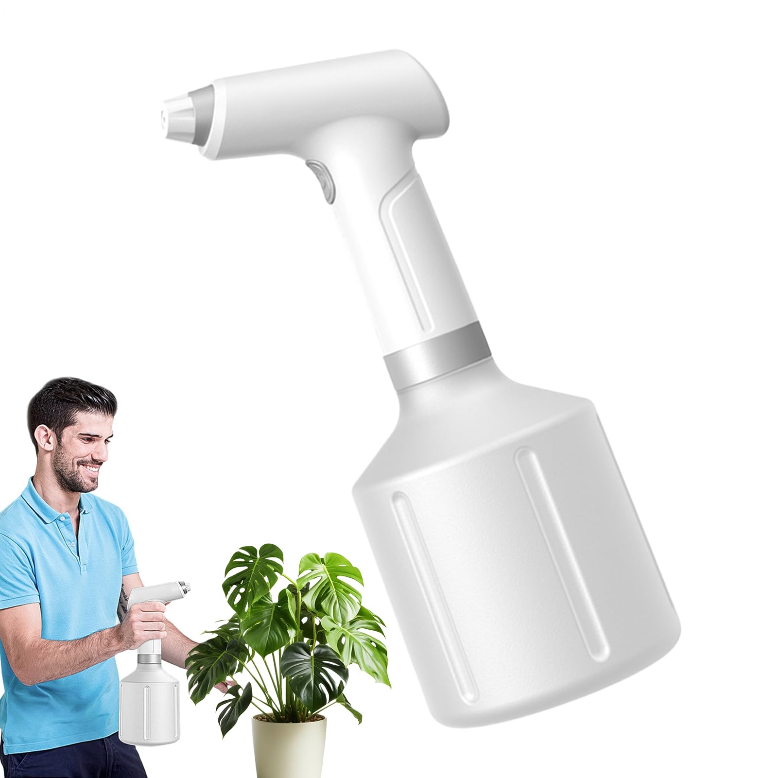 Pulvérisateur électrique 1000 ml rechargeable pour arrosage et nettoyage