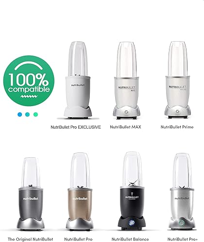Miniatura 6 de Vasos de licuadora de 24 onzas con tapas abatibles para licuadora NutriBullet 600W Pro 900W NutriBullet piezas de repuesto