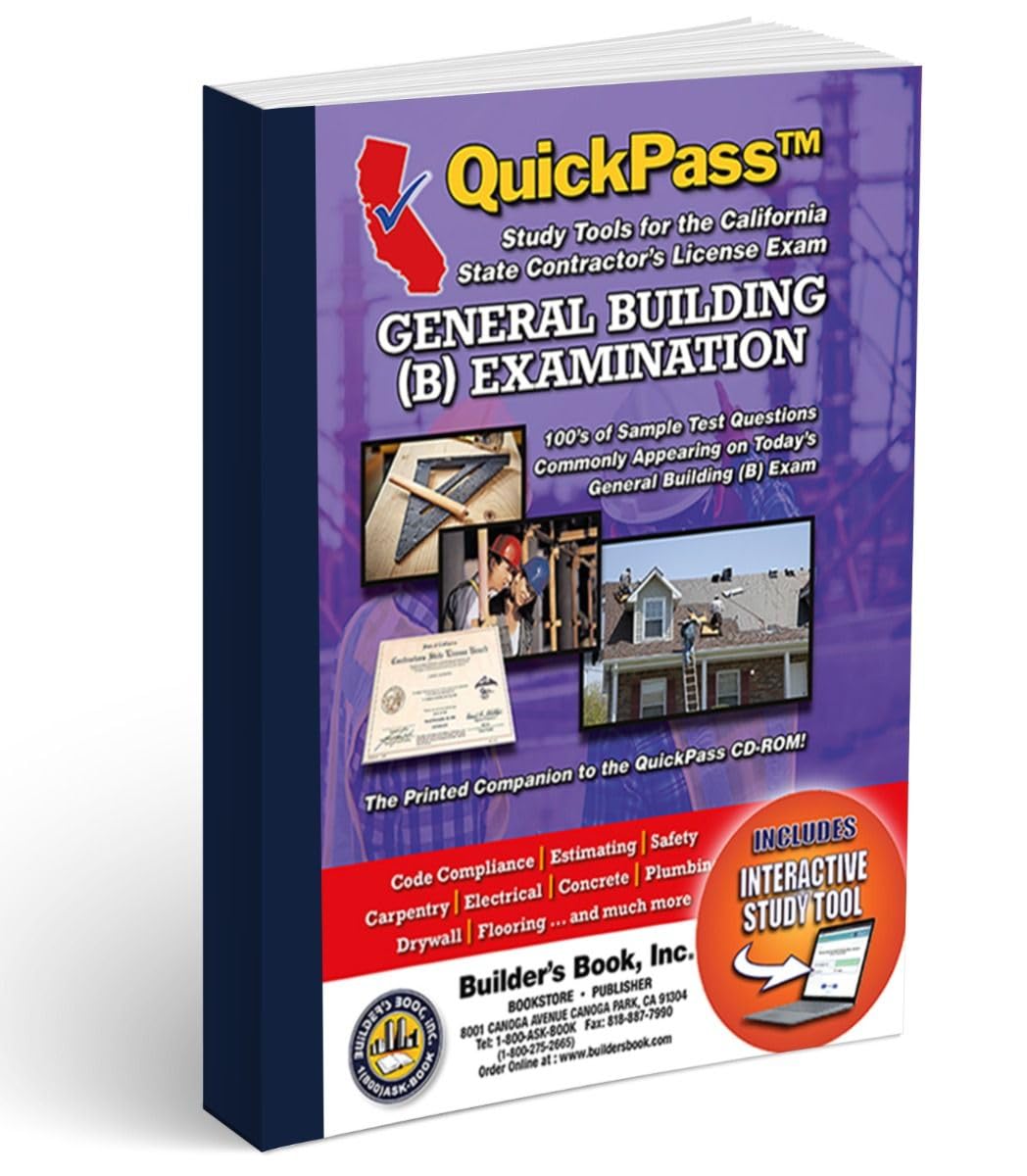 General B Building (B) License Examination QuickPass Study Guide - CD-ROM