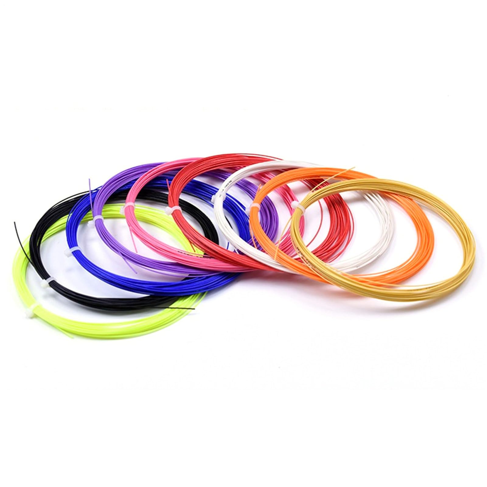 Cuerda de raqueta de bádminton – Reemplazo de cuerda de raqueta de alta flexibilidad | Accesorio elástico de reparación de raquetas para aficionados, profesionales, entusiastas adultos, adolescentes y