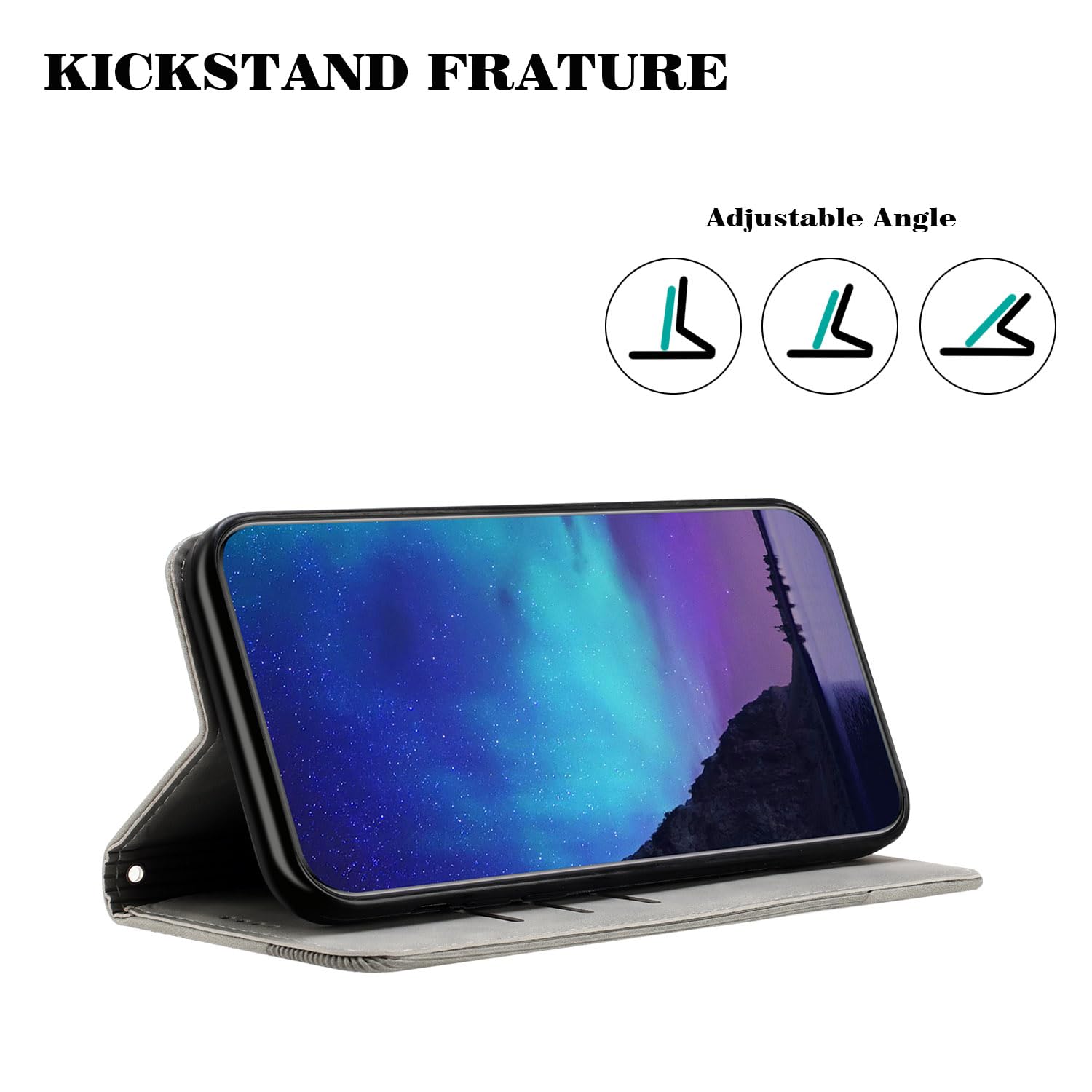 Custodia Portafoglio Oneplus Nord N10 5G – Pelle PU Con Slot E Chiusura Magnetica, Nero