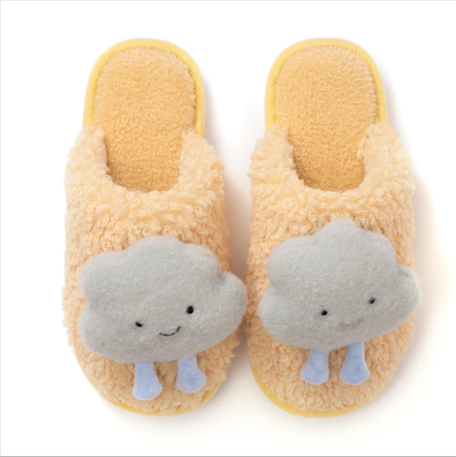 Tan faux fur slippers Clearance