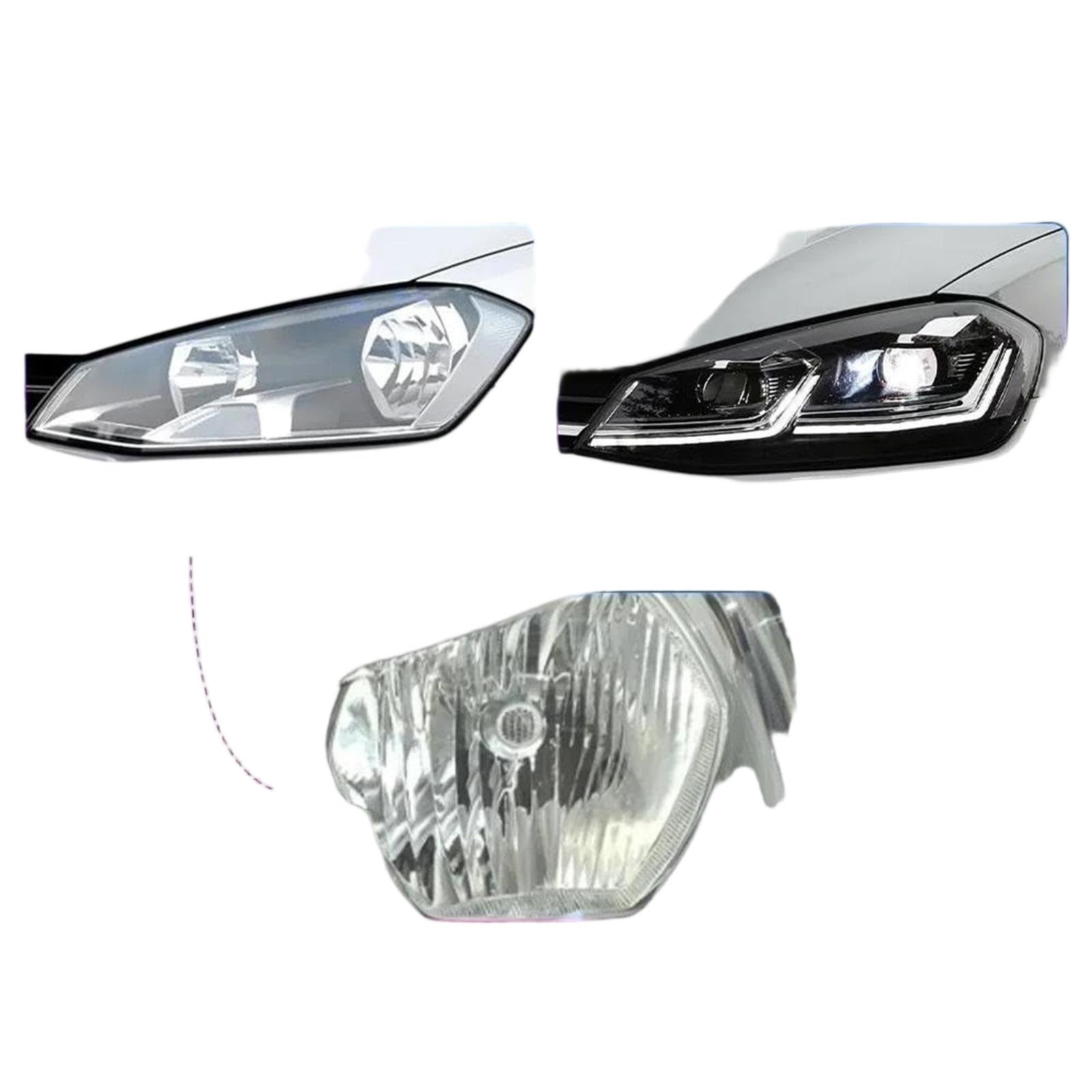 Coppia di fari a LED Compatibile con Per Golf 7 2014-2017 Fari auto LED