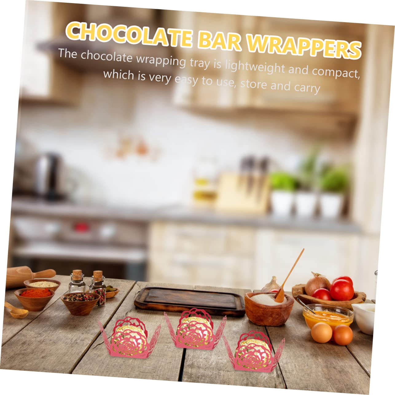 Kisangel 200pièces Caissettes à Chocolat Papier avec Motif Fleur Décoratif pour Mariage Et Fête De Chocolat Et Élégantes