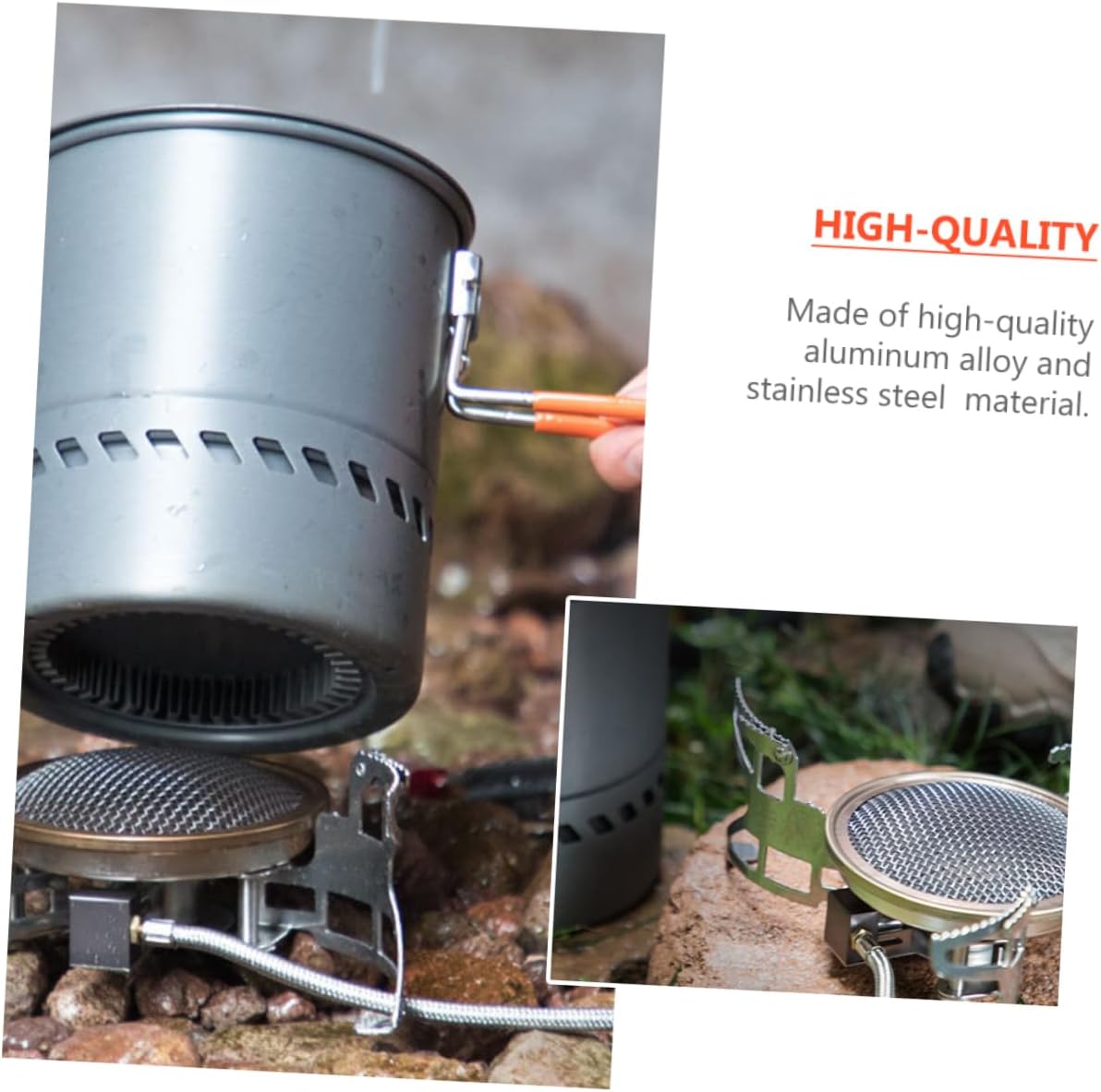 1set Portable Camping Cookware Set Cooking Equipment for Outdoor Cooking Backpacking Picnics and Hiking Safe Sturdy Family Adventures