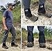 Low Gaiters - Hook & Loop Design for Easy On/Off - Neoprene Leg Gaiters for Hiking, Cross Country Skiing, Yard Work - Comfortable, Snug Fit (Pair)